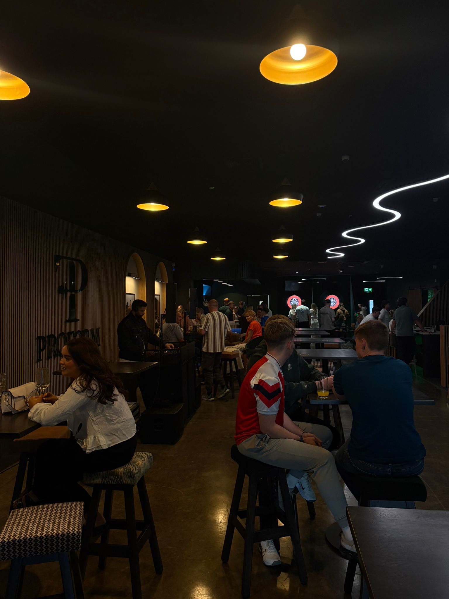 ProForm Golf interior on a busy night